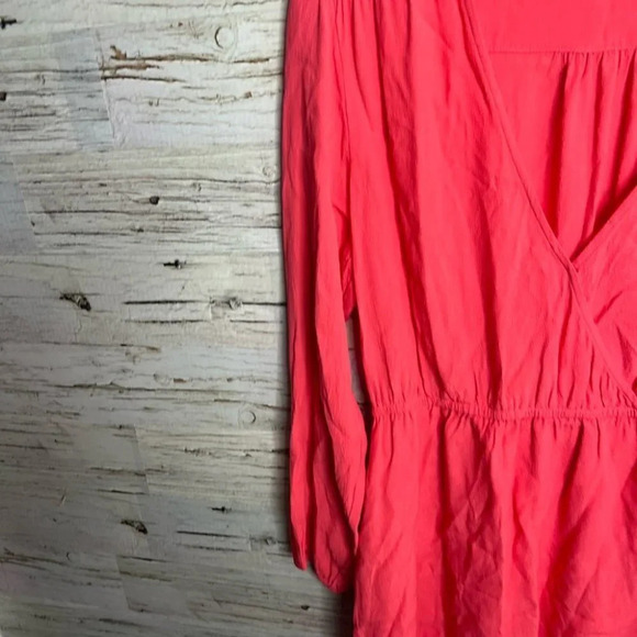 Minkpink  long sleeve mini pink dress size large - Picture 2 of 8